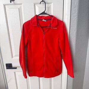 Womens Columbia Omni Shield Orange Full Zip